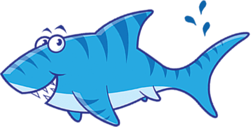Illustration of a cute shark